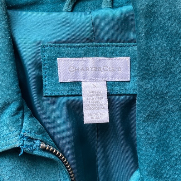 Teal Suede jacket - Picture 4 of 10